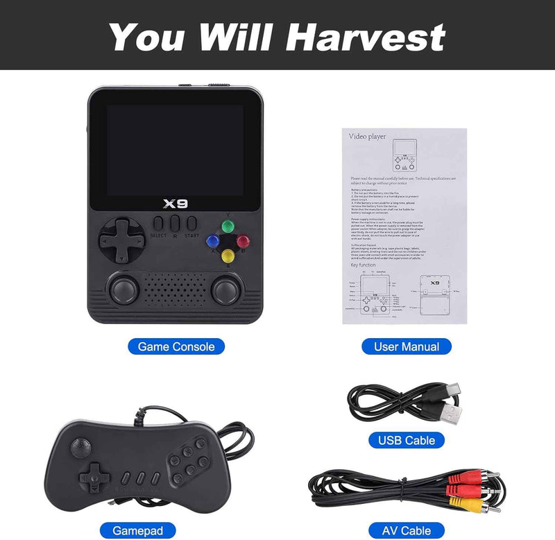 Consola de Juegos x9 con pantalla IPS de 3,5 Pulgadas