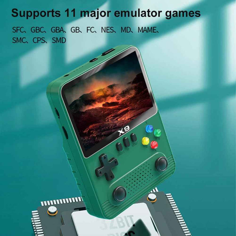 Consola de Juegos x9 con pantalla IPS de 3,5 Pulgadas