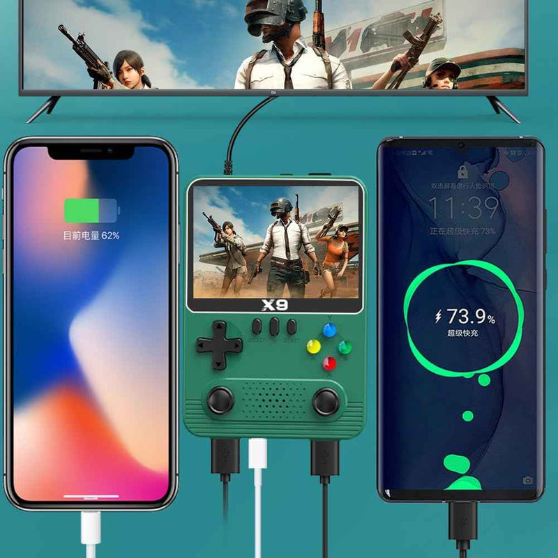 Consola de Juegos x9 con pantalla IPS de 3,5 Pulgadas