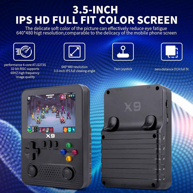 Consola de Juegos x9 con pantalla IPS de 3,5 Pulgadas