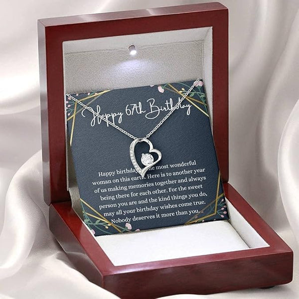 Collar colgante corazón circonita cristal