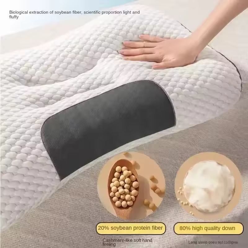Almohada de punto ergonómica 3D